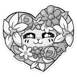 Стикер Ванилька Серая @tgsticker @UUWW44 - 6