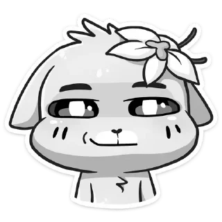 Стикер Ванилька Серая @tgsticker @UUWW44 - 11