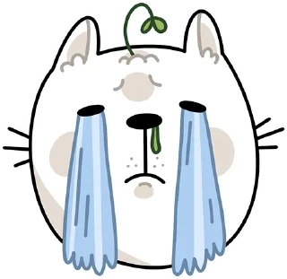 Sticker кот денис by @vegafoodru - 7