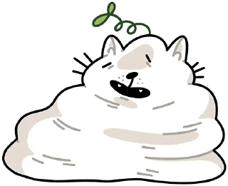 Sticker кот денис by @vegafoodru - 1