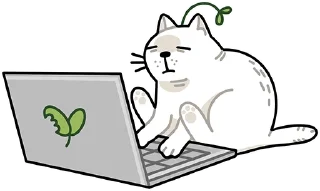 Sticker кот денис by @vegafoodru - 9