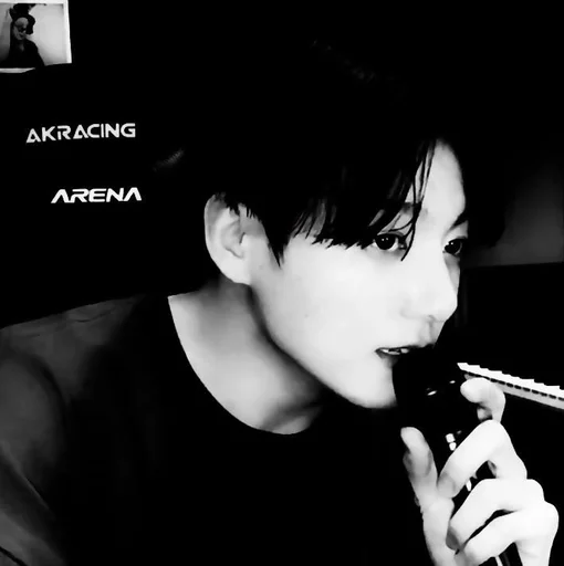 person text black and white