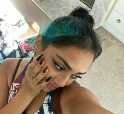 person human face throat