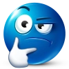 Blue Emoji - 