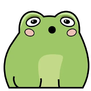 Стикер Cute frog 🐸 - 1