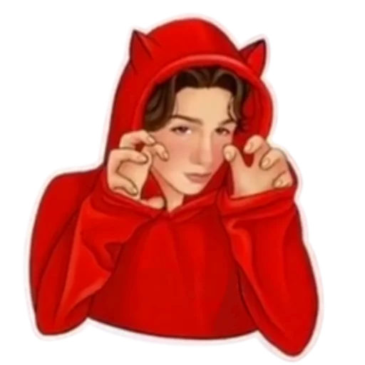 человеческое лицо капюшон одежда