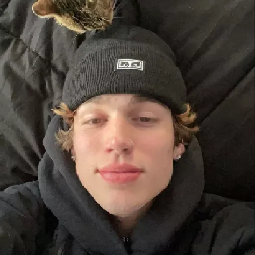 person human face knit cap