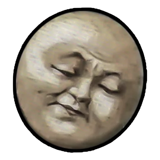 Sticker Moons from vintage postcards - 9