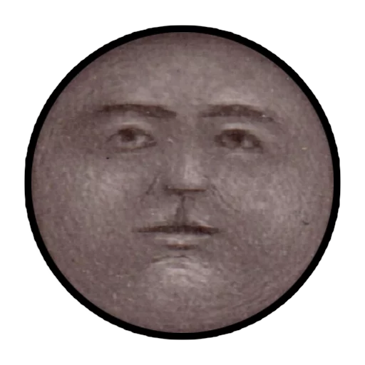 Sticker Moons from vintage postcards - 4