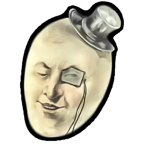 Sticker Moons from vintage postcards - 3