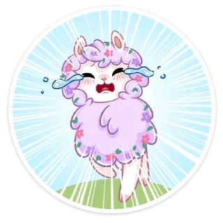 Sticker Фиалка :: @stickroom - 0