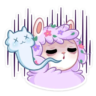 Sticker Фиалка :: @stickroom - 4