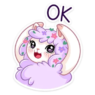 Sticker Фиалка :: @stickroom - 3