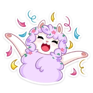 Sticker Фиалка :: @stickroom - 8