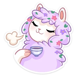 Sticker Фиалка :: @stickroom - 5