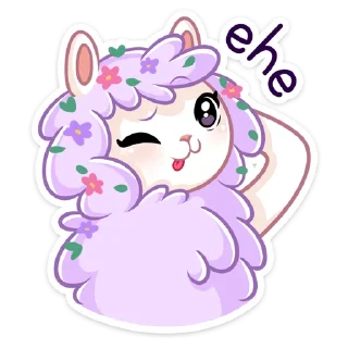 Sticker Фиалка :: @stickroom - 1