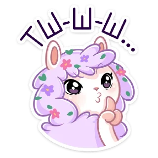 Sticker Фиалка :: @stickroom - 11