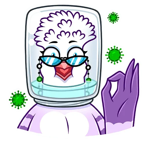 Голубка Вайолет • @TgSticker - 