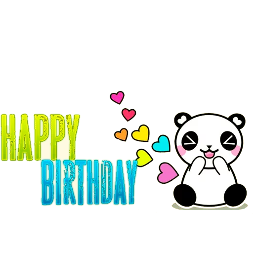 Sticker happy birthday - 10