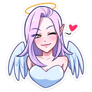 Ангелица Вайолет (@TgSticker) - иллюстрация