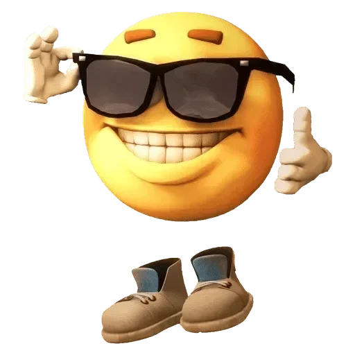 smile goggles cartoon