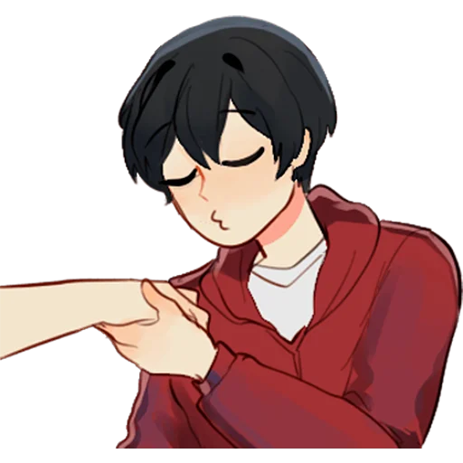 anime cartoon human face