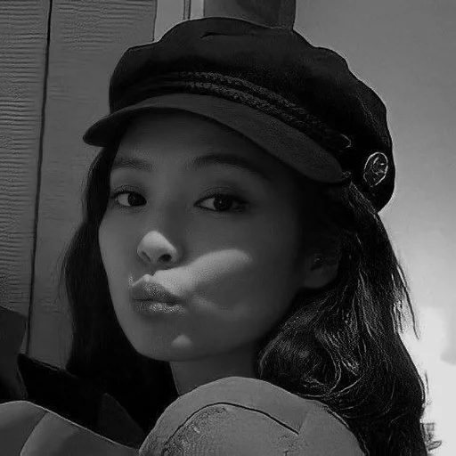 black and white human face fashion accessory