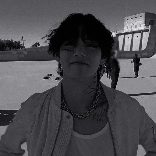 person human face black and white