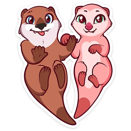 Виви и Уттер :: @TgSticker - clipart