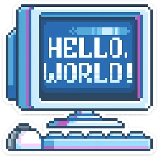 Стикер 8-bit • @TgSticker - 5