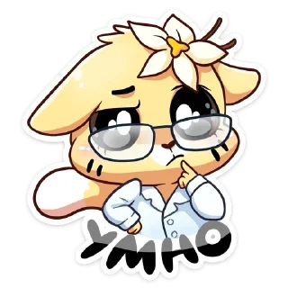 Sticker Бисквит и Ванилька @colored_emotions - 4