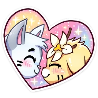 Sticker Бисквит и Ванилька @colored_emotions - 2