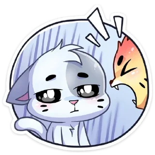 Sticker Бисквит и Ванилька @colored_emotions - 3