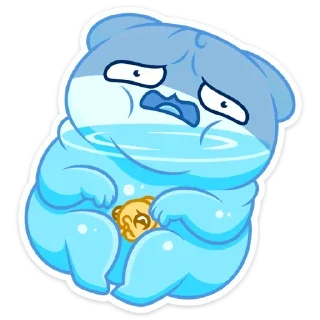 Стикер Булькс @colored_emotions - 0