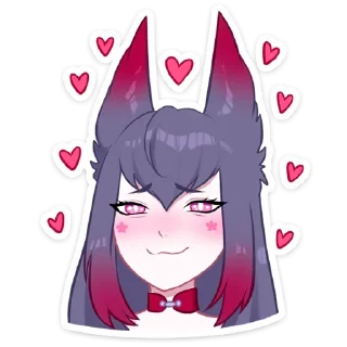 Стикер Тёмная Мари @colored_emotions - 2