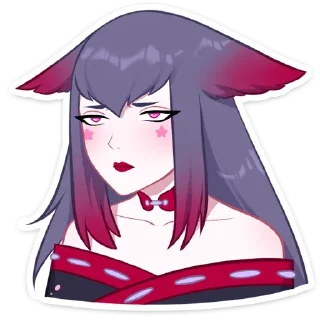 Стикер Тёмная Мари @colored_emotions - 8