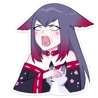 Стикер Тёмная Мари @colored_emotions - 5