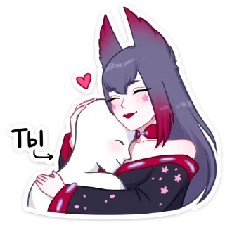 Стикер Тёмная Мари @colored_emotions - 9