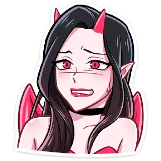 Sticker Дьявол и Дьяволица @colored_emotions - 3