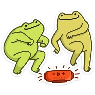 Стикер Лягушачий микс @colored_emotions - 9