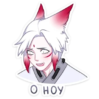 Стикер Хидэ @colored_emotions - 5