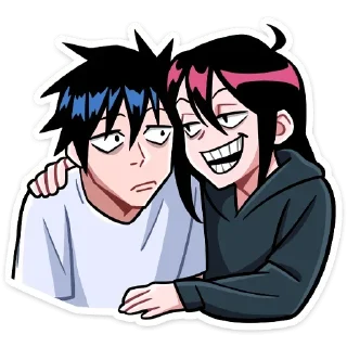 Sticker Икки и Мори @colored_emotions - 4