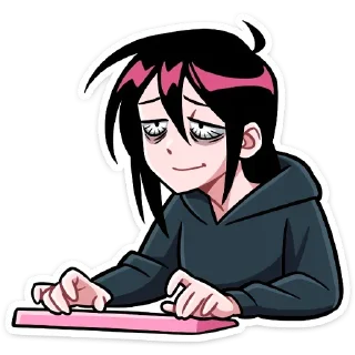 Sticker Икки и Мори @colored_emotions - 1