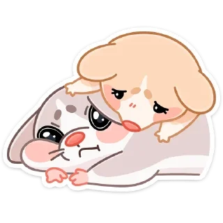 Стикер Обнимышки @colored_emotions - 2