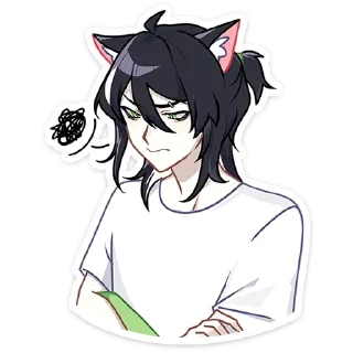 Sticker Мауси и Рен на каникулах @colored_emotions - 11