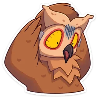 Sticker Совушка @colored_emotions - 2