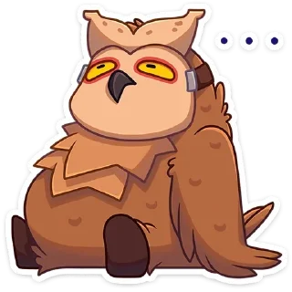 Sticker Совушка @colored_emotions - 6
