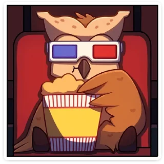 Sticker Совушка @colored_emotions - 5