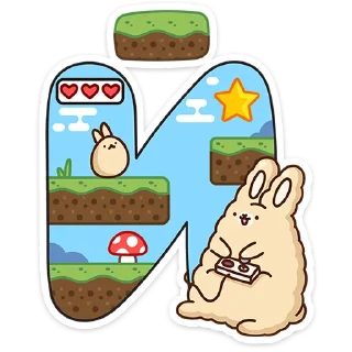 Sticker Алфавит :: @stickroom - 4