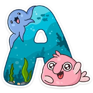 Sticker Алфавит :: @stickroom - 10